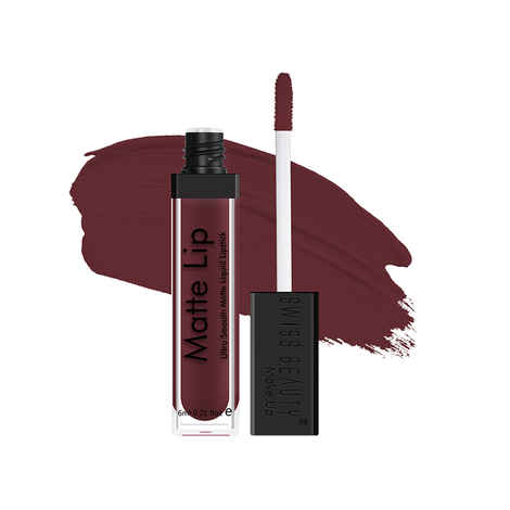 Buy Swiss Beauty Ultra Smooth Matte Lip Liquid Lipstick Color Stay - Grape Wine (6 ml) - Purplle