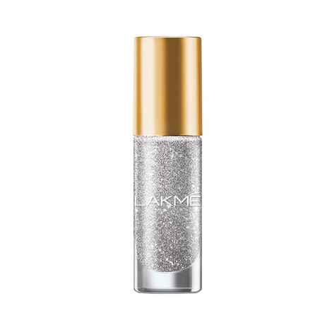 Buy Lakme Glitterati Collection Nail PaintSilver Dust 6 ml - Purplle