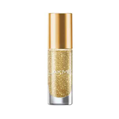 Buy Lakme Glitterati Collection Nail Paint Golden Glow 6 ml - Purplle