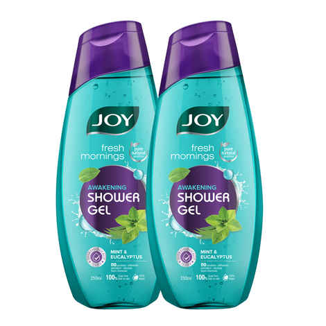 Buy Joy Fresh Mornings Awakening Shower Gel, Body Wash (2X250ml) Combo Pack - Purplle