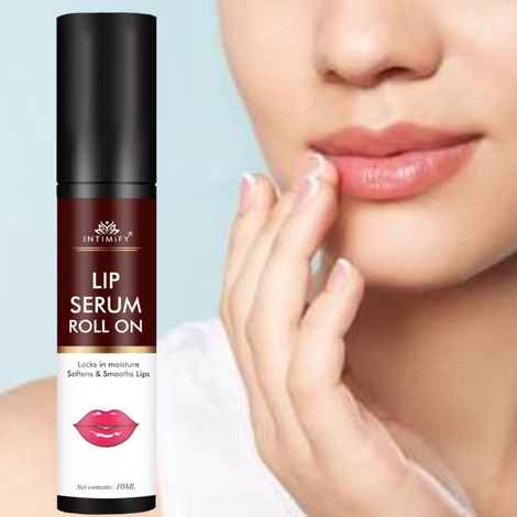 Buy Intimify Lip Serum With Roll On For Hydrating Lip Serum For Dark Lips Lip Serum For Moisturized & Soft Lips Men & Women (10 ML) - Purplle