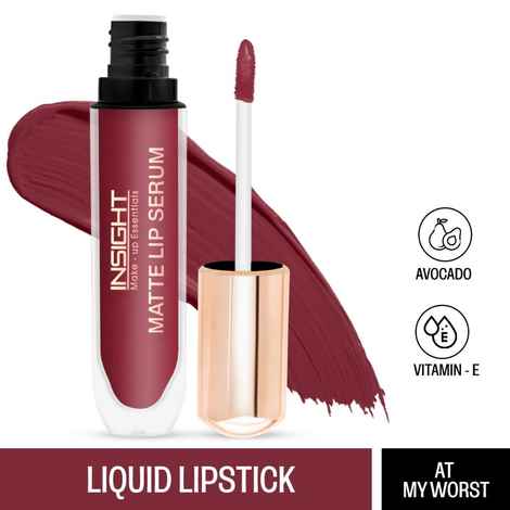 Buy Insight Cosmetics Matte Lip Serum - At My Worst 6 gm - Purplle