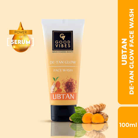 Buy Good Vibes De Tan Glow Ubtan Facewash (100 ml) - Purplle