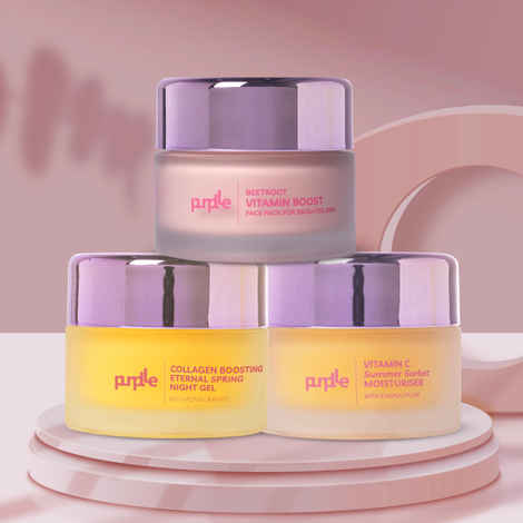 Buy Purplle Youthful Bliss Kit | Face Moisturiser | Face Mask | Night Cream | Combo of 3 - Purplle
