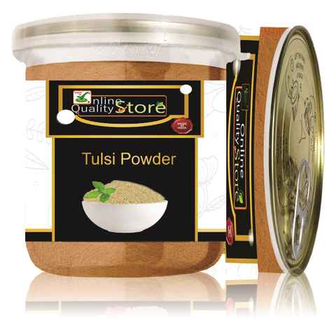 Buy Online Quality Store Tulsi Powder - 200 gm |tulsi powder for face organic |tulsi leaf powder |Tulsi Leaf/Leaves/Ocimum Sanctum |Holy Basil Powder for Skin & Hair |Ocimum Sanctum{Jar_tulsi_powder_200g} - Purplle