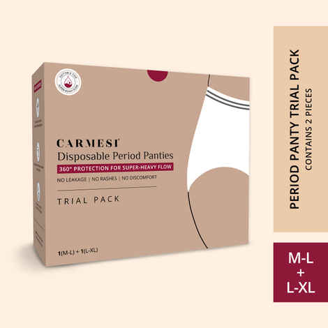 Carmesi Disposable Period Panties- Trial Pack (M+L) 2 units