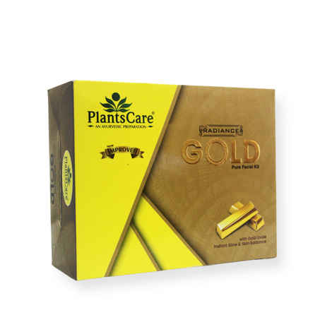 Buy Plants Care Radiance Gold Pure Facial kit 210g - Purplle