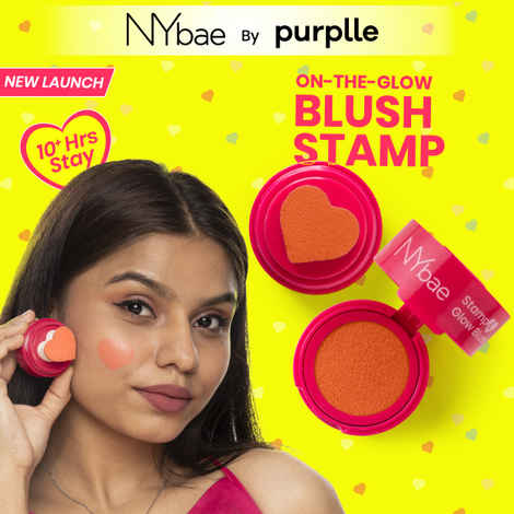 NY Bae Stamp and Glow Blush - Cute Carnation (5g) | Pink Blush | Lip & Cheek Tint | Korean Glass Skin | Creme Blush | Eyeshadow