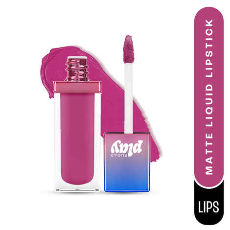 Buy SUGAR Play Vibe Check Liquid Matte Lipstick | 4.5 ml - 03 Snacc (Bright Pink) - Purplle