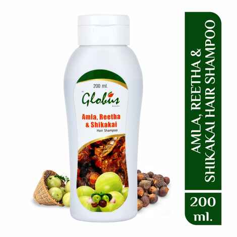 Buy Globus Remedies Amla, Reetha & Shikakai Shampoo (200 ml) - Purplle