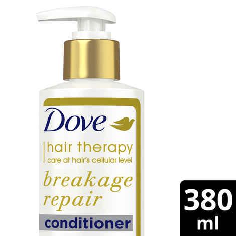 Buy Dove Hair Therapy Breakage Repair Conditioner, No Parabens & Dyes, With Nutri-Lock Serum for Thicker Looking Hair, 380 ml - Purplle