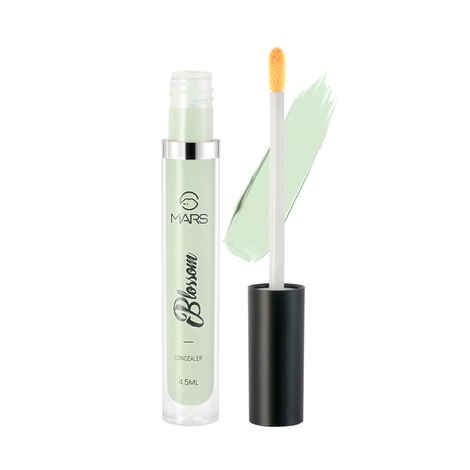 MARS Blossom liquid Concealer | Lightweight With Full Coverage | Highly Blendable Concealer for Face Makeup | Crease Resistant Formula (4.5 ml) (Green)