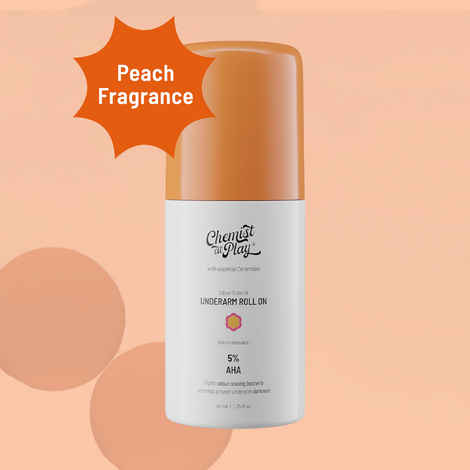 Buy Chemist at Play UnderArm Roll On - Whitens & Brightens Skin, Prevents Odour, Peach Fragrance Deodorant Roll-on - For Men & Women (40 ml) - Purplle