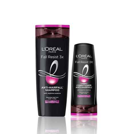Buy L'Oreal Paris Anti- Hair Fall Duo ( Anti-Hair Fall Shampoo (180 ml), Fall Resist 3X Anti Hair Fall Conditioner (180 ml)) - Purplle