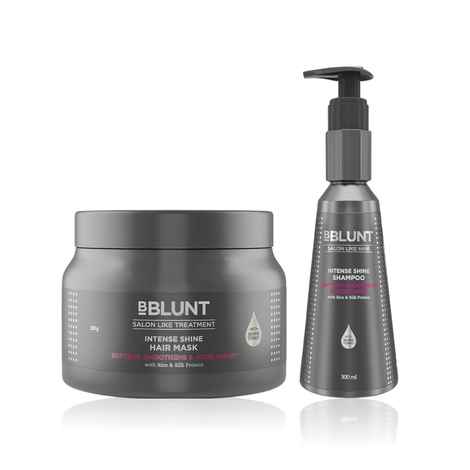 Buy BBLUNT Intense Shine Combo (Shampoo + Hair Mask) - Purplle