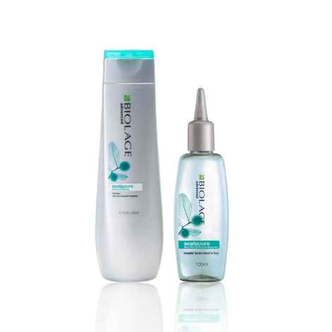 Buy BIOLAGE Scalppure Shampoo 200 ml + BIOLAGE Scalppure Serum (200 ml+100 ml) - Purplle