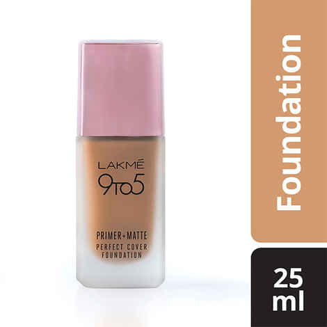 Buy Lakme 9 To 5 Primer + Matte Perfect Cover Foundation - Cool Cinnamon C300 (25 ml) - Purplle
