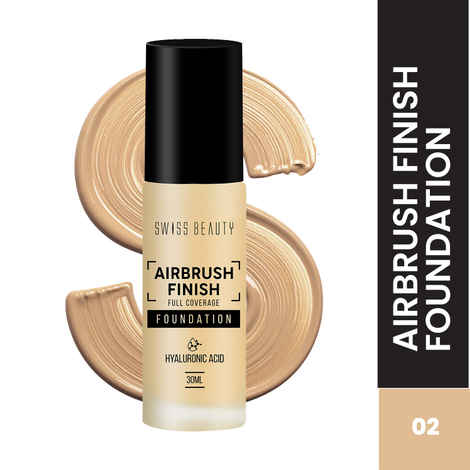 Buy Swiss Beauty Airbrush Finish Full Coverage Foundation - 2 Fair Ivory (30 ml) - Purplle