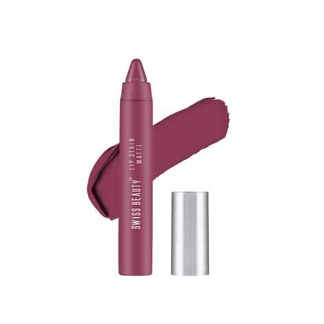 Buy Swiss Beauty Lip Stain Matte Lipstick - Fuchsia-Pink (3.4 gm) - Purplle