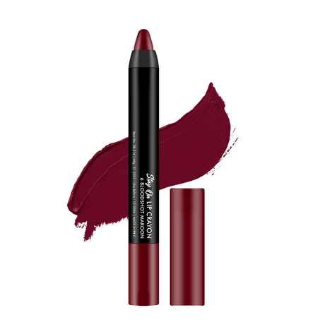 Buy Swiss Beauty Stay on Matte Crayon Lipstick SB-214-06 (Crayon) 3.5g - Purplle