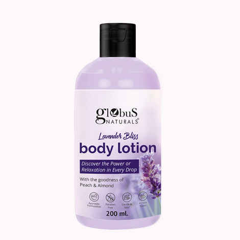 Buy Globus Naturals Lavender Bliss Body Lotion, Enriched with Coconut Oil and Cucumber Extracts, Ayurvedic Preparation, Paraben Free, Gentle & Mild, Suitable For All Skin Types, 200 ml - Purplle