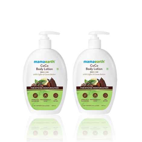 Buy Mamaearth CoCo Body Lotion With Coffee and Cocoa for Intense Moisturization (400 ml) (Packof 2) - Purplle