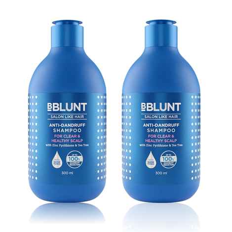BBLUNT Anti-Dandruff Combo For a Clear & Healthy Scalp (300 + 300 ml)
