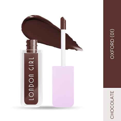 London Girl liquid lipstick for women, long lasting lipstick | waterproof lipstick | matt lipstick, Transfer proof and Waterproof, Lasts Up to 12 hours (01 Oxford - Chocolate)3.5 ml