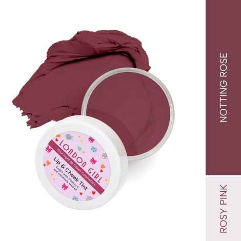 Buy London Girl Lip and Cheek Tint | cream blush | lip tint | cheek tint for women | enriched with Vitamin-E and Communis Seed Oil - Paraben, Sulphate and SLS free (03 Notting Rose)8 gm - Purplle
