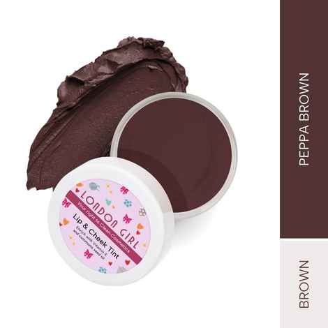 Buy London Girl Lip and Cheek Tint | cream blush | lip tint | cheek tint for women | enriched with Vitamin-E and Communis Seed Oil - Paraben, Sulphate and SLS free (04 Peppa Brown)8 gm - Purplle