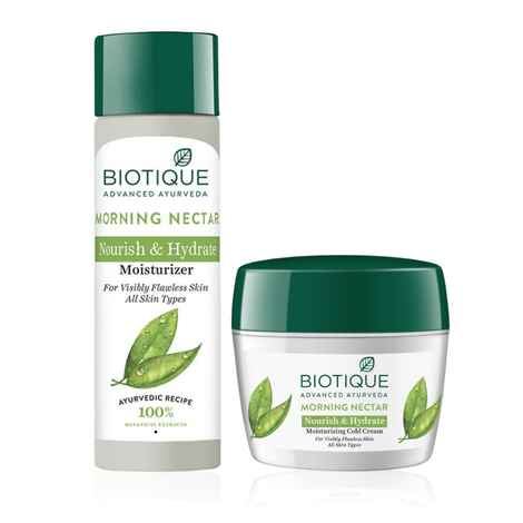 Buy Biotique Morning Nectar Nourish & Hydrate Moisturizing Kit Combo of 2 - Purplle