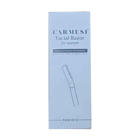 Buy Carmesi Facial Razor pack of 6 - Purplle