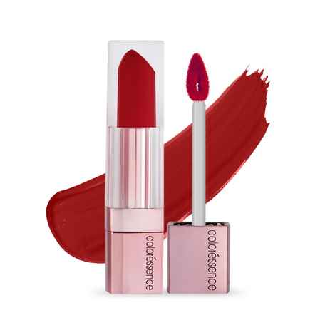 Buy COLORESSENCE ROSEATE OMK Non - Transfer Proof Matte Liquid Lip Color (RED VELVET) 6 ml - Purplle