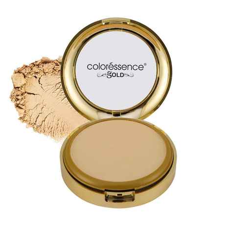 Buy COLORESSENCE Glitterati Compact Powder Gold Range SPF 15 Oil Free Matte Finish Face Satin Pressed Formula, 10 gm - Purplle