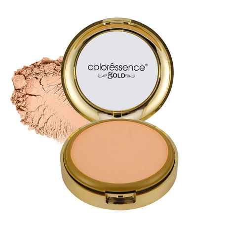 Buy COLORESSENCE Glitterati Compact Powder Gold Range SPF 15 Oil Free Matte Finish Face Satin Pressed Formula, 10 gm - Purplle