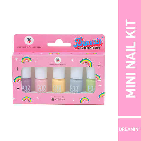 Buy MyGlamm POPxo Makeup Collection -Mini Nail Kit-Dreamin'-5X3 ml - Purplle