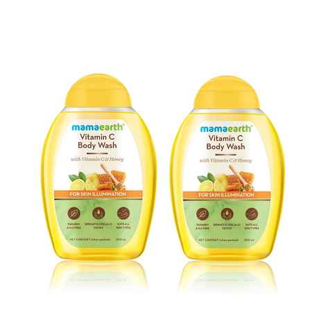 Buy Mamaearth Vitamin C Body Wash with Vitamin C & Honey for Skin Illumination Combo (Pack of 2) - 300ml - Purplle