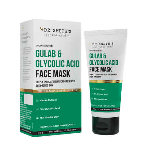 Buy Dr. Sheth's Gulab & Glycolic Acid face mask -50 gm - Purplle