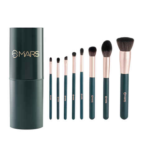 Buy MARS Tools of Titan Brush Set of 8 with Holder | Face Makeup Brush Set with Ultra Soft Bristles (PACK OF 8) - Purplle