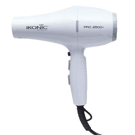 Buy IKONIC PROFESSIONAL Hair Dryer Pro 2500+ White | Variable 2 speed and 3 heat settings with cool shot 1 pc - Purplle