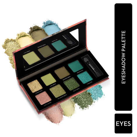 Buy SUGAR Cosmetics Blend The Rules Matte Eyeshadow Palette | SmudgeProof - 07 Ivy (Enchanting Emeralds) | 10.4 gm - Purplle
