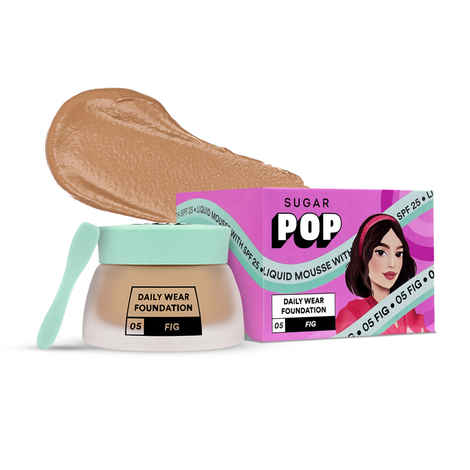Buy SUGAR POP Liquid Mousse Foundation - 05 Fig | Buildable Coverage | Matte Finish | All Skin Types | 30 ml - Purplle