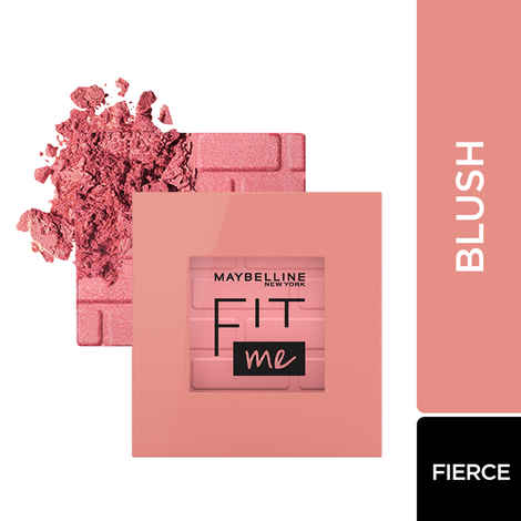 Buy Maybelline New York New Fit Me Blush, 16 hours Easy to Use Long-lasting Cheek Mono Blush - Fierce | 4.5 gm - Purplle