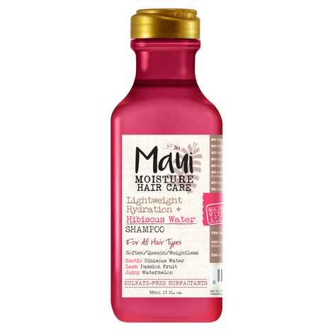 Buy Maui Moisture Lightweight Hydration Hibiscus Water Shampoo for Daily Moisture made with Aloe Vera, Vegan, Sulphate Free and Paraben Free, 385 ml - Purplle