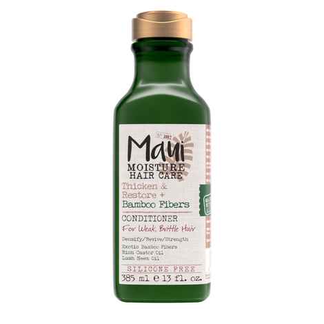 Buy Maui Moisture Thicken and Restore Bamboo Fibers Strengthening Conditioner made with Aloe Vera to Soften Transitioning or Natural Hair & Renew Brittle Hair, Vegan, Sulphate Free and Paraben Free, 385ml - Purplle