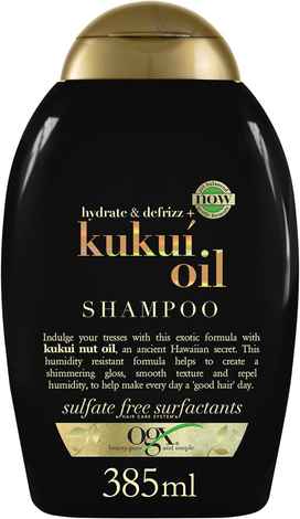 Buy OGX Hydrate + Defrizz Kukui Oil Shampoo, 385 ml - Purplle