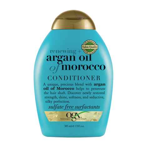 Buy OGX Renewing + Argan Oil of Morocco Hydrating Hair Conditioner, Cold-Pressed Argan Oil to Help Moisturize, Soften & Strengthen Hair, Paraben-Free with Sulfate-Free Surfactants, 385 ml - Purplle
