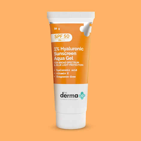 The Derma Co. 1% Hyaluronic Sunscreen Aqua Gel with SPF 50 & PA++++ - 30 gm