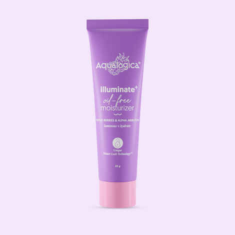 Aqualogica Illuminate + Oil-free Moisturizer with Wild Berries and Alpha Arbutin - 20 gm