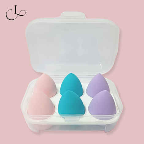 Buy Cuffs N Lashes Makeup Blender/Sponge Set of 6 - Purplle
